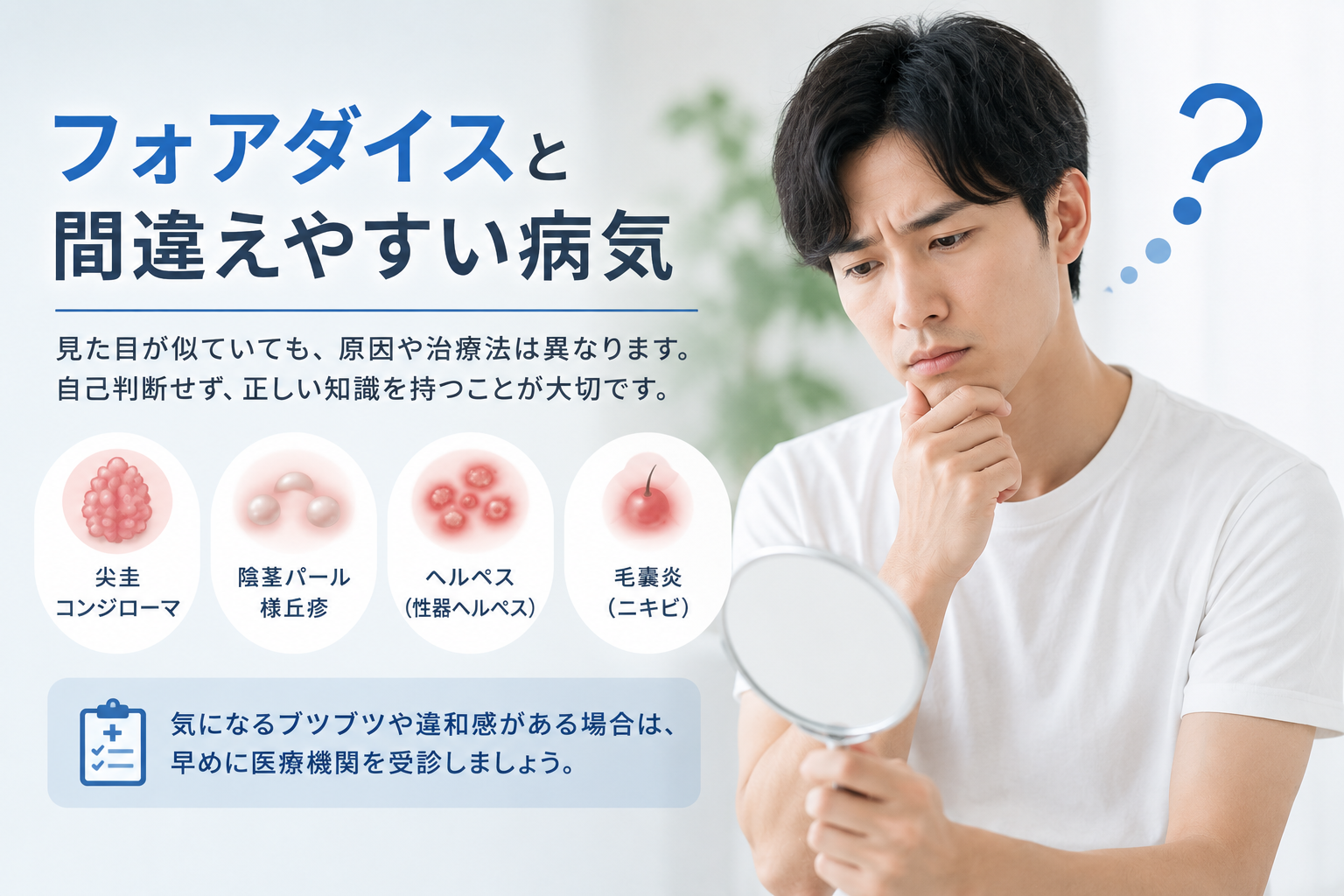 フォアダイスと間違えやすい病気
