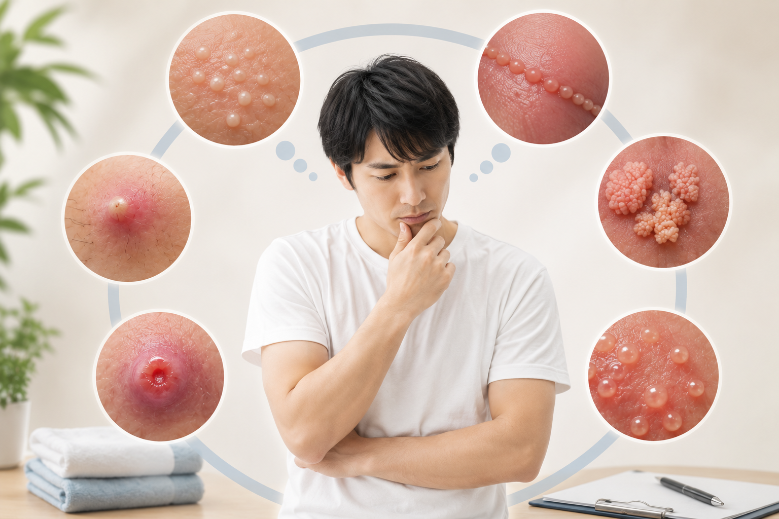性器のできものの原因は様々:まずは落ち着いて原因を理解しよう