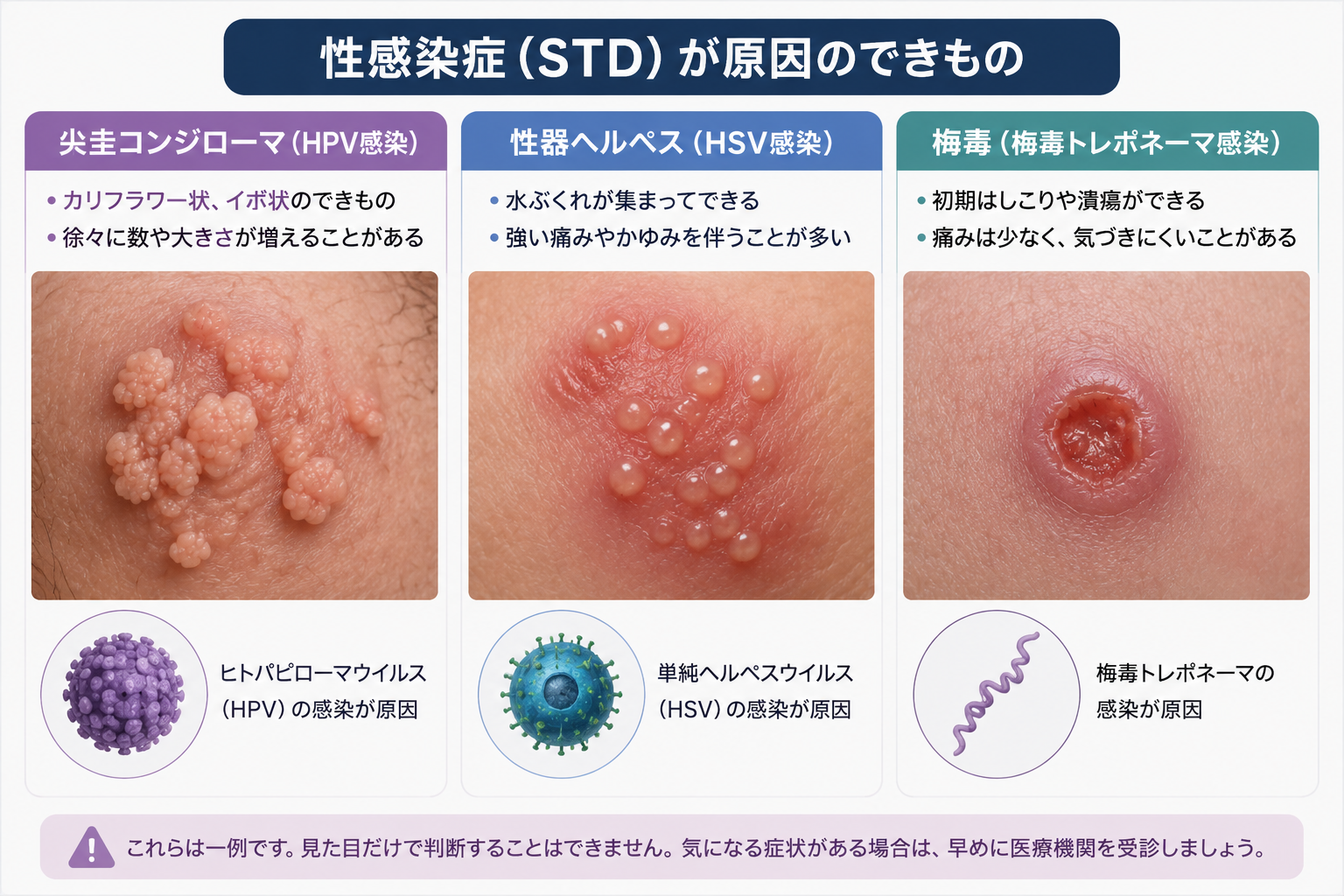 性感染症(STD)が原因のできもの