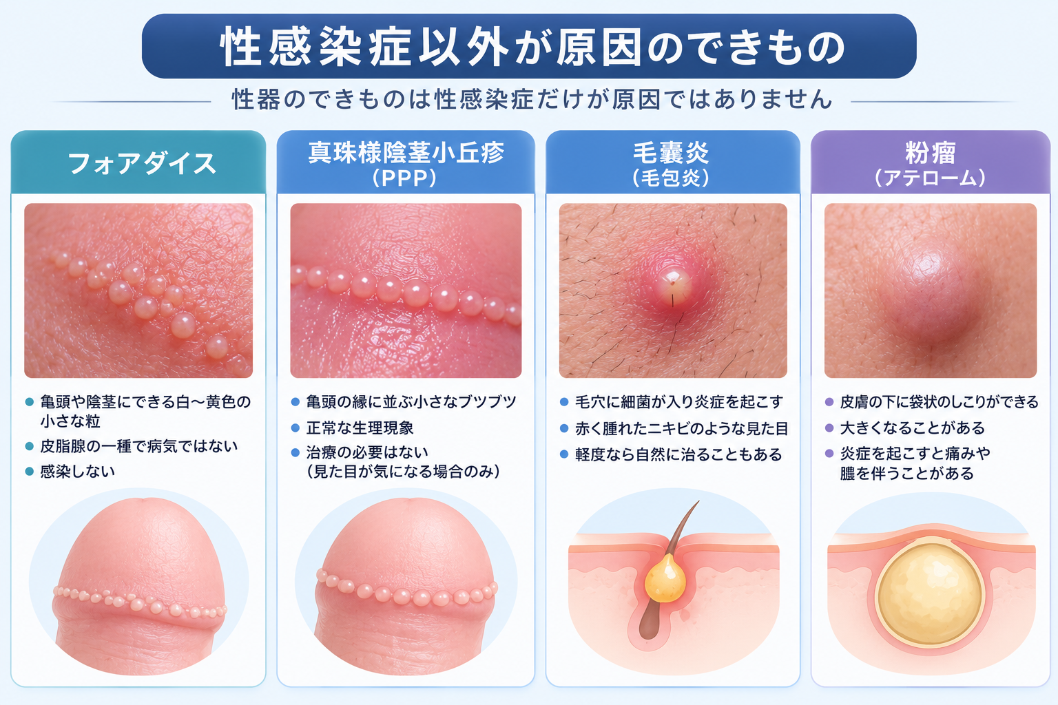 性感染症以外が原因のできもの